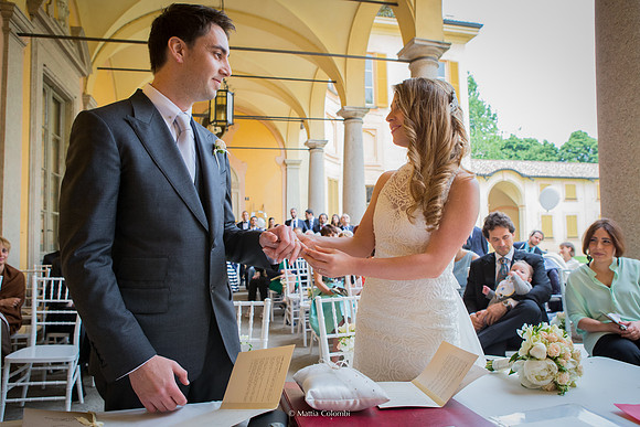 Matrimonio Rito Civile Villa Botta Adorno Pavia S.&M.