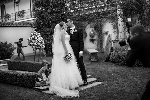 Matrimonio religioso a Vigevano. Ricevimento a Palazzo Brielli Castiglione Tromello