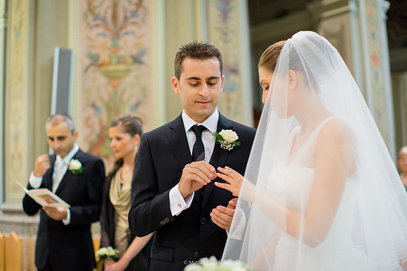 Matrimonio religioso a Vigevano. Ricevimento a Palazzo Brielli Castiglione Tromello