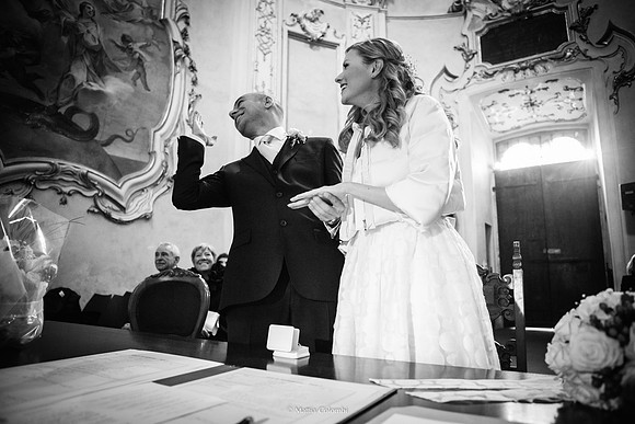 Matrimonio Civile nella chiesatta del comune di Pavia - Ricevimento e Cena al Ristorante Bardelli.