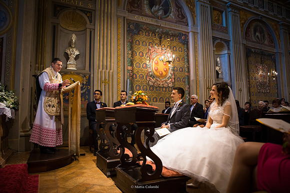 Matrimonio con Rito Religioso Collegio Borromeo Pavia E. &. A.