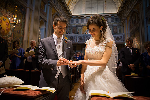 Matrimonio con Rito Religioso Collegio Borromeo Pavia E. &. A.