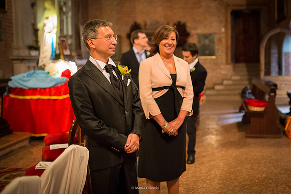 Matrimonio religioso nella chiesa di San Lanfranco a Pavia, ricevimento ai Granai Certosa.