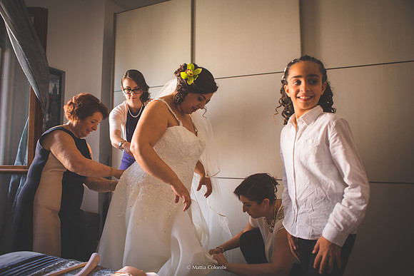 Matrimonio religioso nella chiesa di San Lanfranco a Pavia, ricevimento ai Granai Certosa.