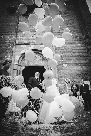 Matrimonio religioso nella chiesa di San Lanfranco a Pavia, ricevimento ai Granai Certosa.