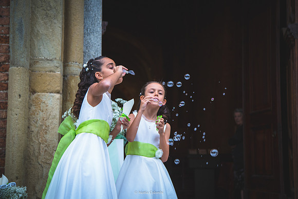 Matrimonio religioso nella chiesa di San Lanfranco a Pavia, ricevimento ai Granai Certosa.