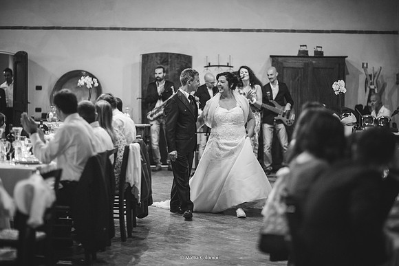 Matrimonio religioso nella chiesa di San Lanfranco a Pavia, ricevimento ai Granai Certosa.