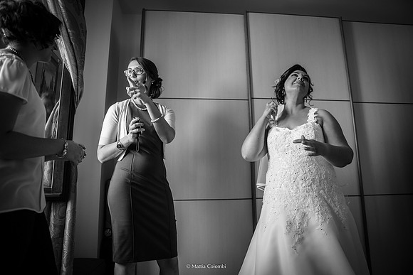 Matrimonio religioso nella chiesa di San Lanfranco a Pavia, ricevimento ai Granai Certosa.