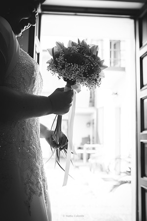 Matrimonio religioso nella chiesa di San Lanfranco a Pavia, ricevimento ai Granai Certosa.