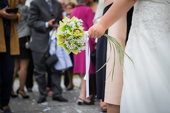Matrimonio religioso nella chiesa di San Lanfranco a Pavia, ricevimento ai Granai Certosa.