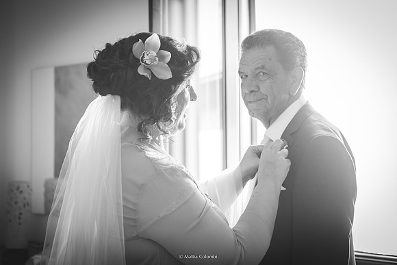 Matrimonio religioso nella chiesa di San Lanfranco a Pavia, ricevimento ai Granai Certosa.