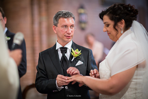Matrimonio religioso nella chiesa di San Lanfranco a Pavia, ricevimento ai Granai Certosa.