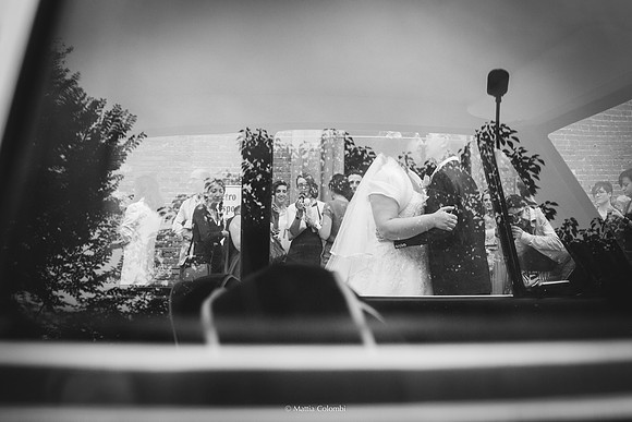 Matrimonio religioso nella chiesa di San Lanfranco a Pavia, ricevimento ai Granai Certosa.