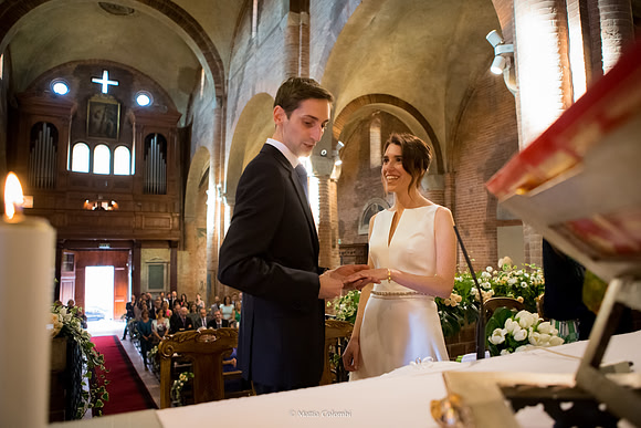 Matrimonio religioso a Pavia Chiesa di San Teodoro,  Vecchia Pavia al Mulino M.& G.