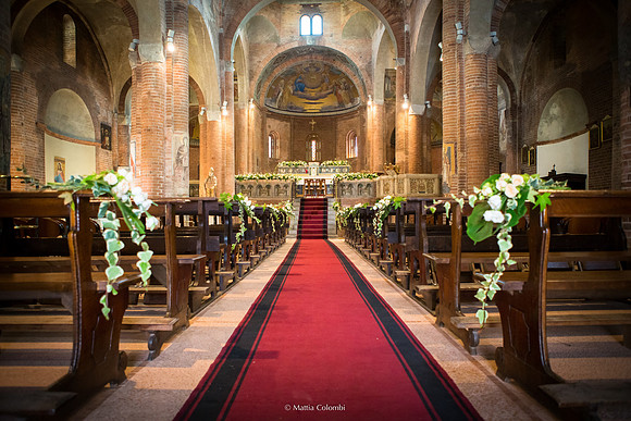 Matrimonio religioso a Pavia Chiesa di San Teodoro,  Vecchia Pavia al Mulino M.& G.
