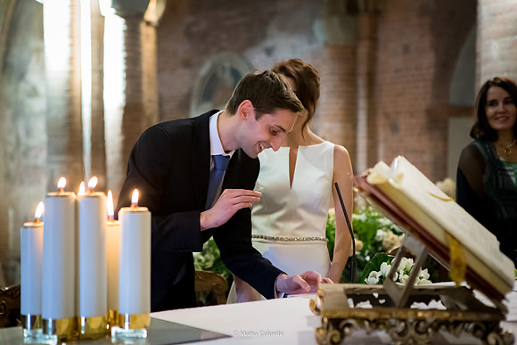 Matrimonio religioso a Pavia Chiesa di San Teodoro,  Vecchia Pavia al Mulino M.& G.