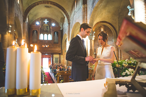 Matrimonio religioso a Pavia Chiesa di San Teodoro,  Vecchia Pavia al Mulino M.& G.