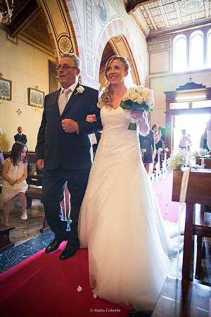 Matrimonio con rito religioso, ricevimento alla Rocca di Montalfeo.