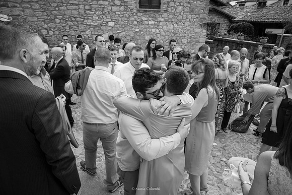 Matrimonio con rito religioso, ricevimento alla Rocca di Montalfeo.