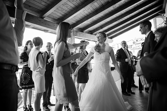 Matrimonio con rito religioso, ricevimento alla Rocca di Montalfeo.