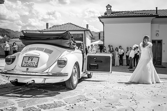 Matrimonio con rito religioso, ricevimento alla Rocca di Montalfeo.