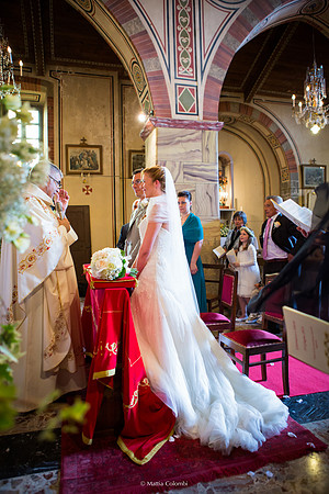Matrimonio con rito religioso, ricevimento alla Rocca di Montalfeo.