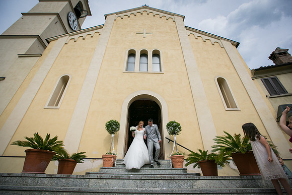 Matrimonio con rito religioso, ricevimento alla Rocca di Montalfeo.