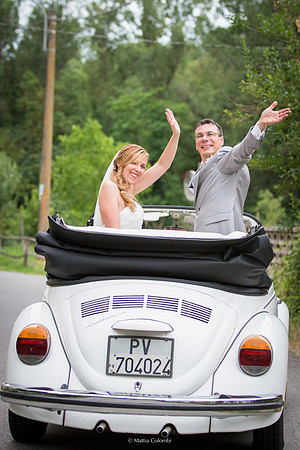Matrimonio con rito religioso, ricevimento alla Rocca di Montalfeo.