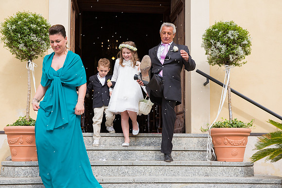 Matrimonio con rito religioso, ricevimento alla Rocca di Montalfeo.