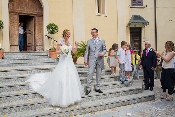 Matrimonio con rito religioso, ricevimento alla Rocca di Montalfeo.