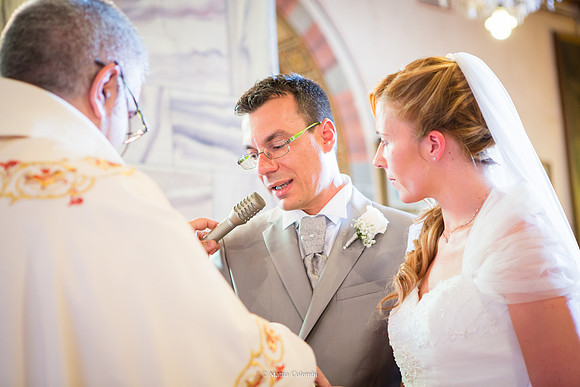 Matrimonio con rito religioso, ricevimento alla Rocca di Montalfeo.