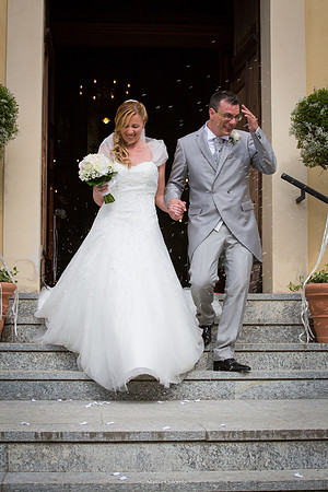 Matrimonio con rito religioso, ricevimento alla Rocca di Montalfeo.