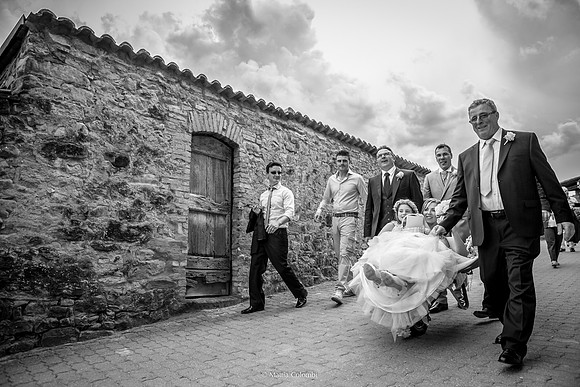 Matrimonio con rito religioso, ricevimento alla Rocca di Montalfeo.