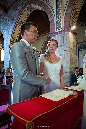 Matrimonio con rito religioso, ricevimento alla Rocca di Montalfeo.