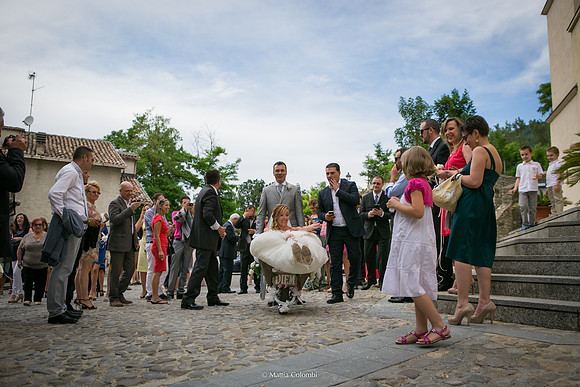 Matrimonio con rito religioso, ricevimento alla Rocca di Montalfeo.