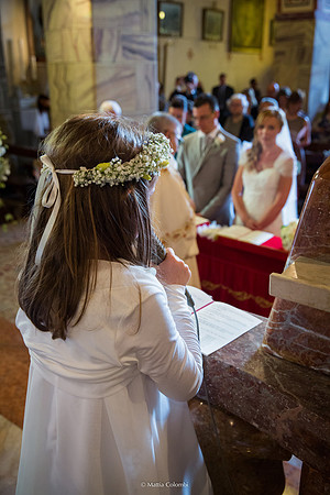 Matrimonio con rito religioso, ricevimento alla Rocca di Montalfeo.