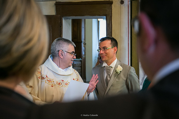 Matrimonio con rito religioso, ricevimento alla Rocca di Montalfeo.