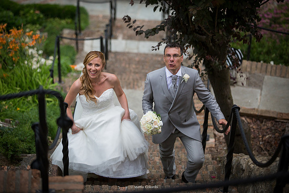 Matrimonio con rito religioso, ricevimento alla Rocca di Montalfeo.