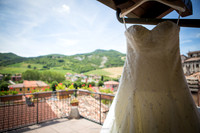 Matrimonio con rito religioso, ricevimento alla Rocca di Montalfeo.