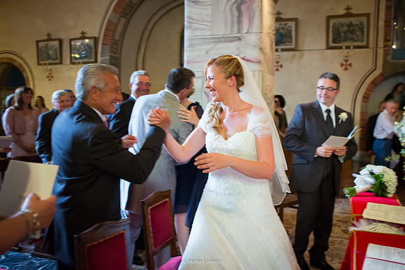 Matrimonio con rito religioso, ricevimento alla Rocca di Montalfeo.