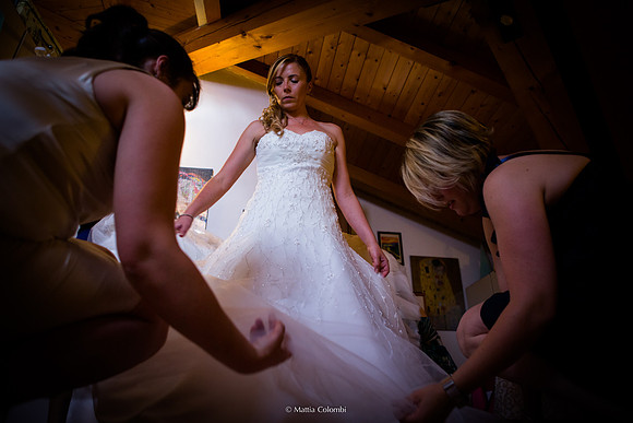 Matrimonio con rito religioso, ricevimento alla Rocca di Montalfeo.