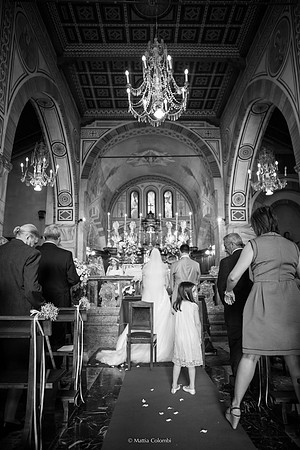 Matrimonio con rito religioso, ricevimento alla Rocca di Montalfeo.