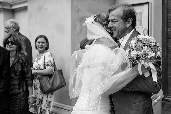 Matrimonio religioso a Pavia nella chiesa di Santa Maria delle Grazie. Ricevimento a Tenuta Campo Lungo.