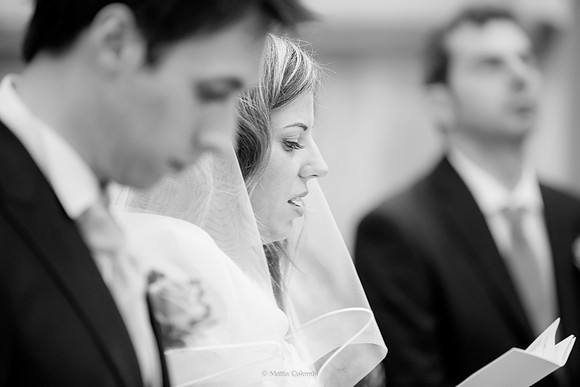 Matrimonio religioso a Pavia nella chiesa di Santa Maria delle Grazie. Ricevimento a Tenuta Campo Lungo.