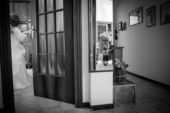 Matrimonio religioso a Pavia nella chiesa di Santa Maria delle Grazie. Ricevimento a Tenuta Campo Lungo.