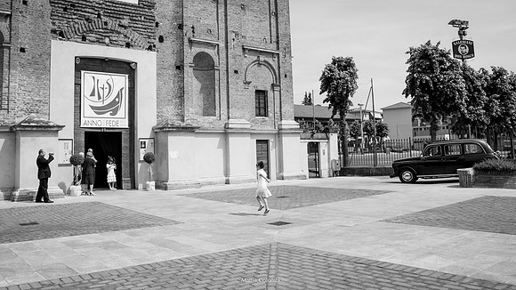 Matrimonio religioso a Pavia nella chiesa di Santa Maria delle Grazie. Ricevimento a Tenuta Campo Lungo.