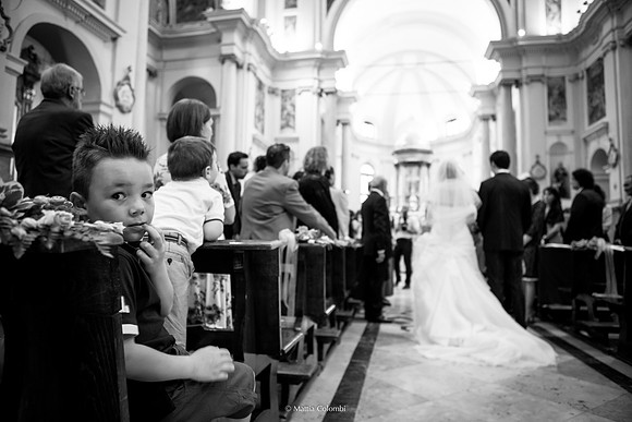 Matrimonio religioso a Pavia nella chiesa di Santa Maria delle Grazie. Ricevimento a Tenuta Campo Lungo.